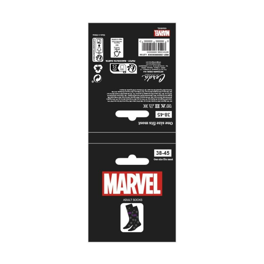 Socks Black Panther Dark grey (38-45)