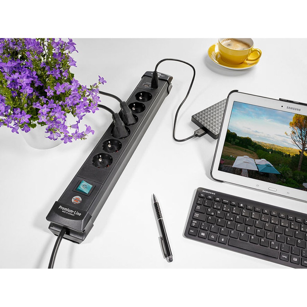 Multiprise 6 Prises avec Interrupteur Brennenstuhl Premium-Line 3600 W (3 m)