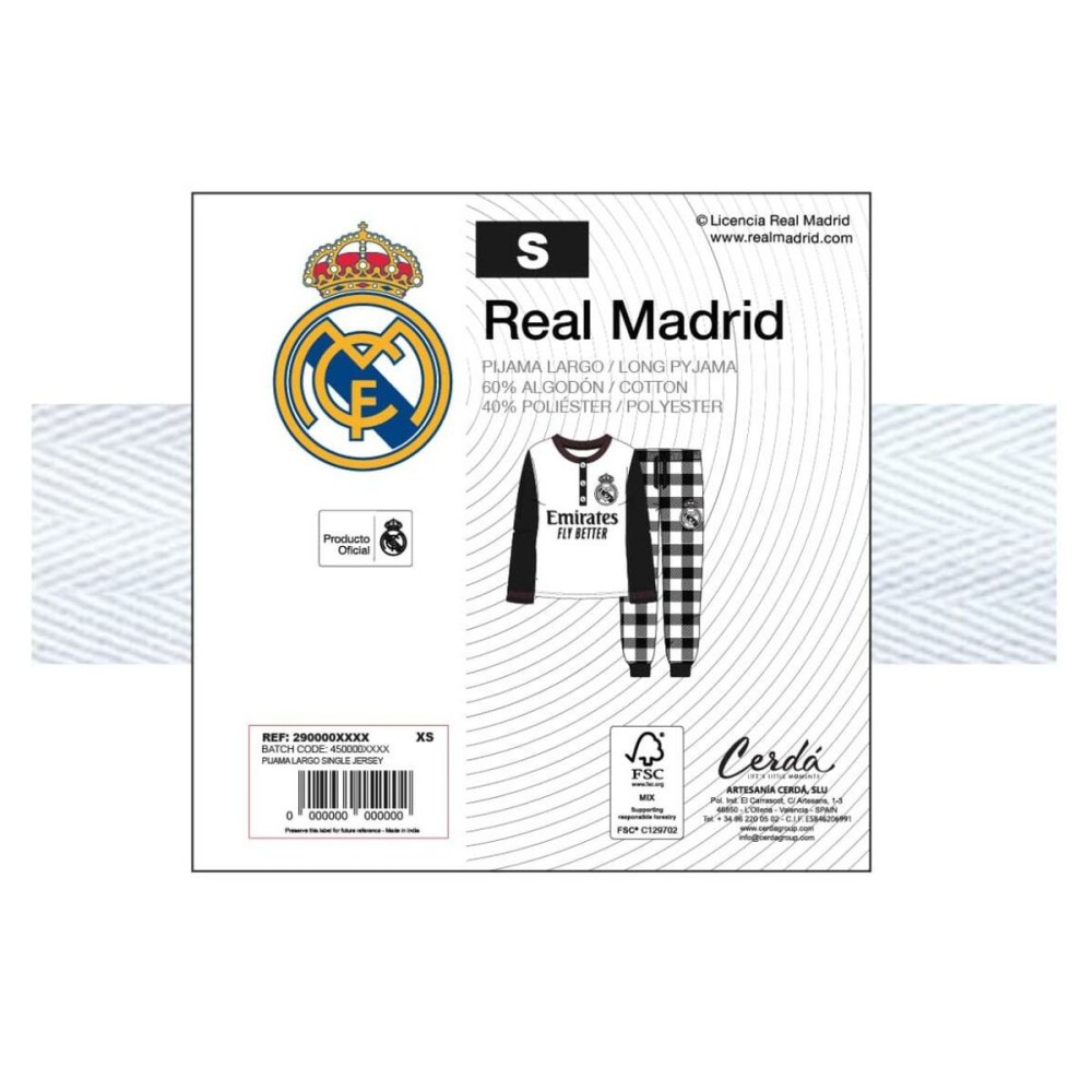 Pyjama Enfant Real Madrid C.F. Blanc