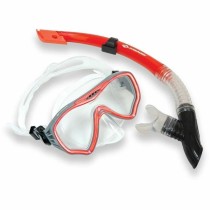 Masque de Plongée avec Tube Schildkröt Rouge Gris Taille unique