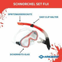 Masque de Plongée avec Tube Schildkröt Rouge Gris Taille unique