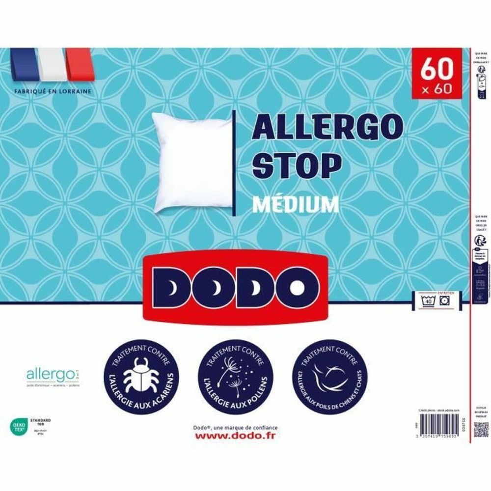 Kissen DODO ALLERGO STOP Weiß 60 x 60 cm