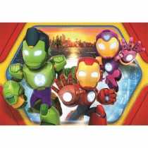 Puzzle Clementoni Maxi - Iron Man and his awesome friends 62 x 42 cm 24 Pieces