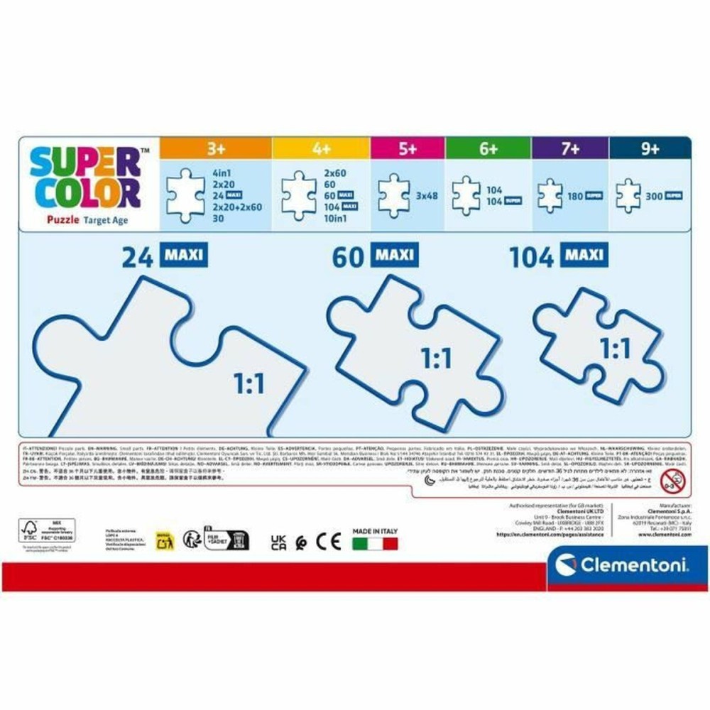 Puzzle Clementoni Maxi - Iron Man and his awesome friends 62 x 42 cm 24 Pieces