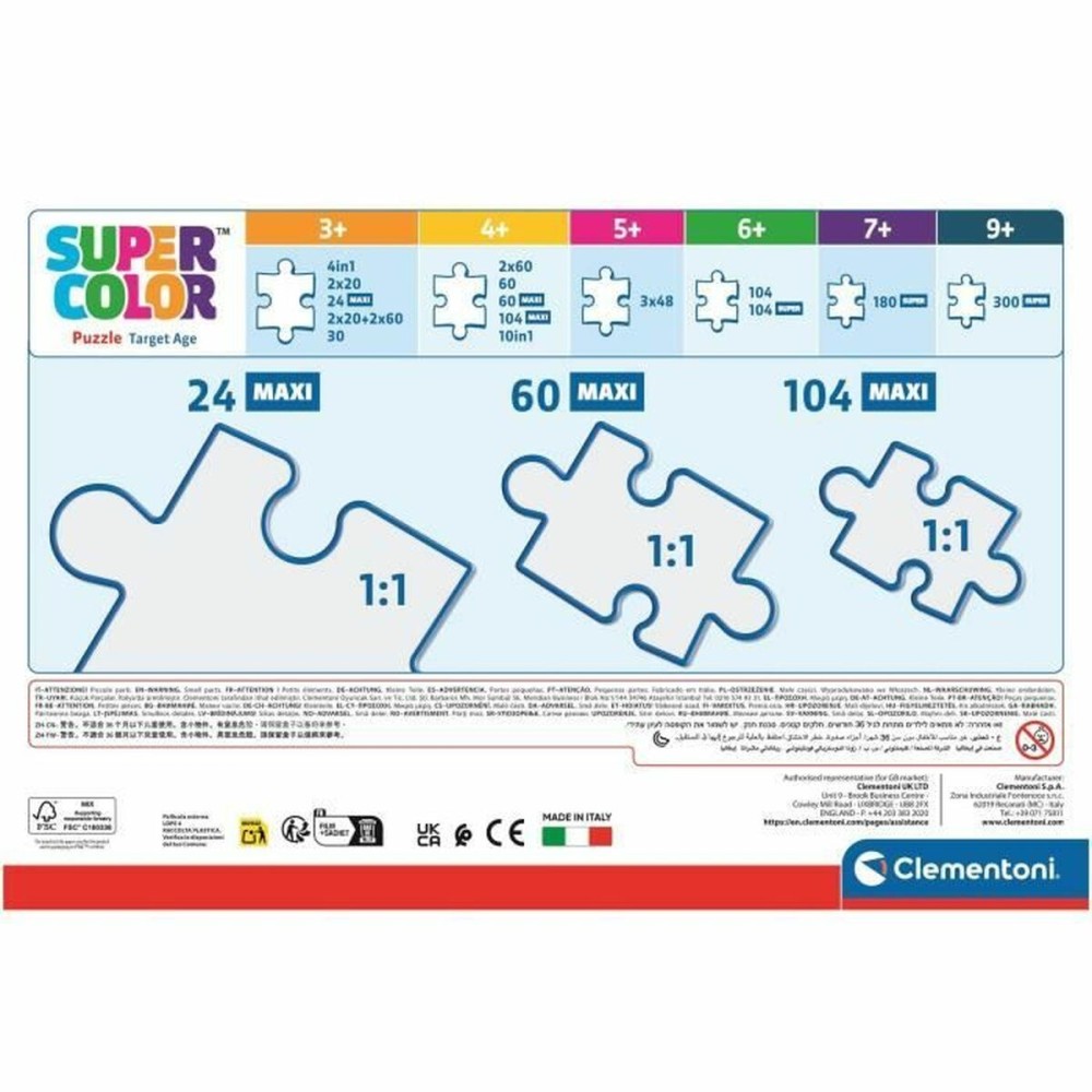Puzzle Clementoni Dora 62 x 42 cm 24 Pieces
