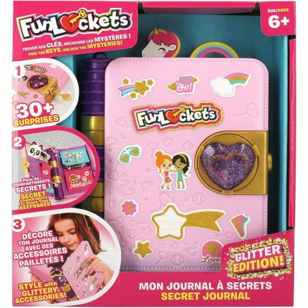 Tagebuch mit Zubehör Funlockets Rosa