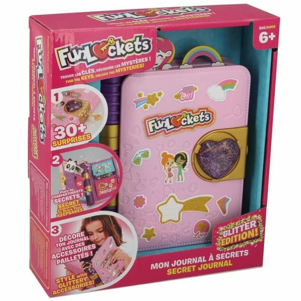 Tagebuch mit Zubehör Funlockets Rosa