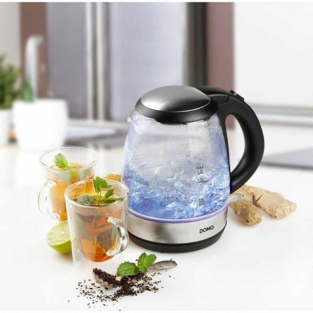Bouilloire DOMO DO9218WK Argenté Acier inoxydable Verre 2200 W 1,2 L