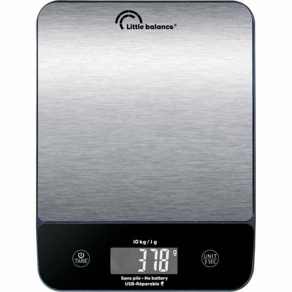 Küchenwaage Little Balance 10 kg Silberfarben 23,8 x 17,3 cm