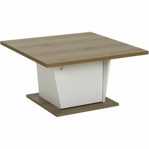 Table Basse Diagone Blanc Chêne 69 x 69 x 38 cm