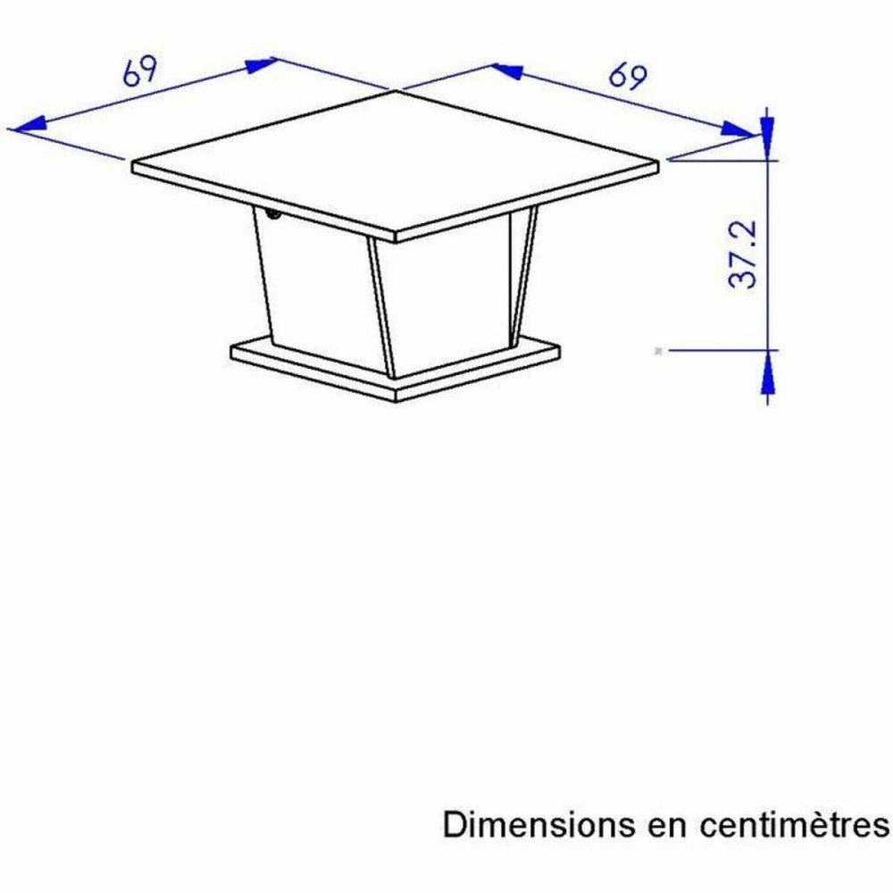 Tischdekoration Diagone Weiß Eg 69 x 69 x 38 cm