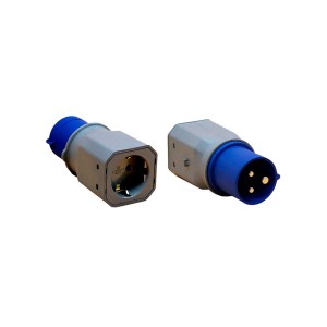Netzadapter F-line Blau Grau 250 V