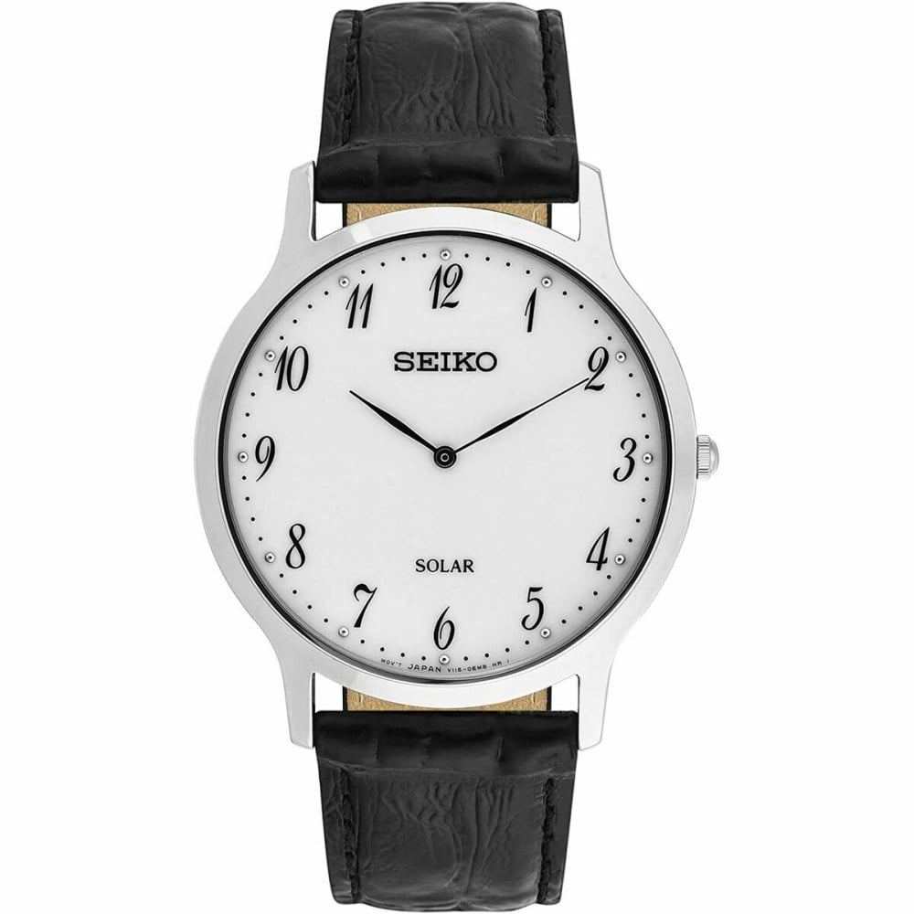 Unisex-Uhr Seiko SUP863P1 Weiß Schwarz