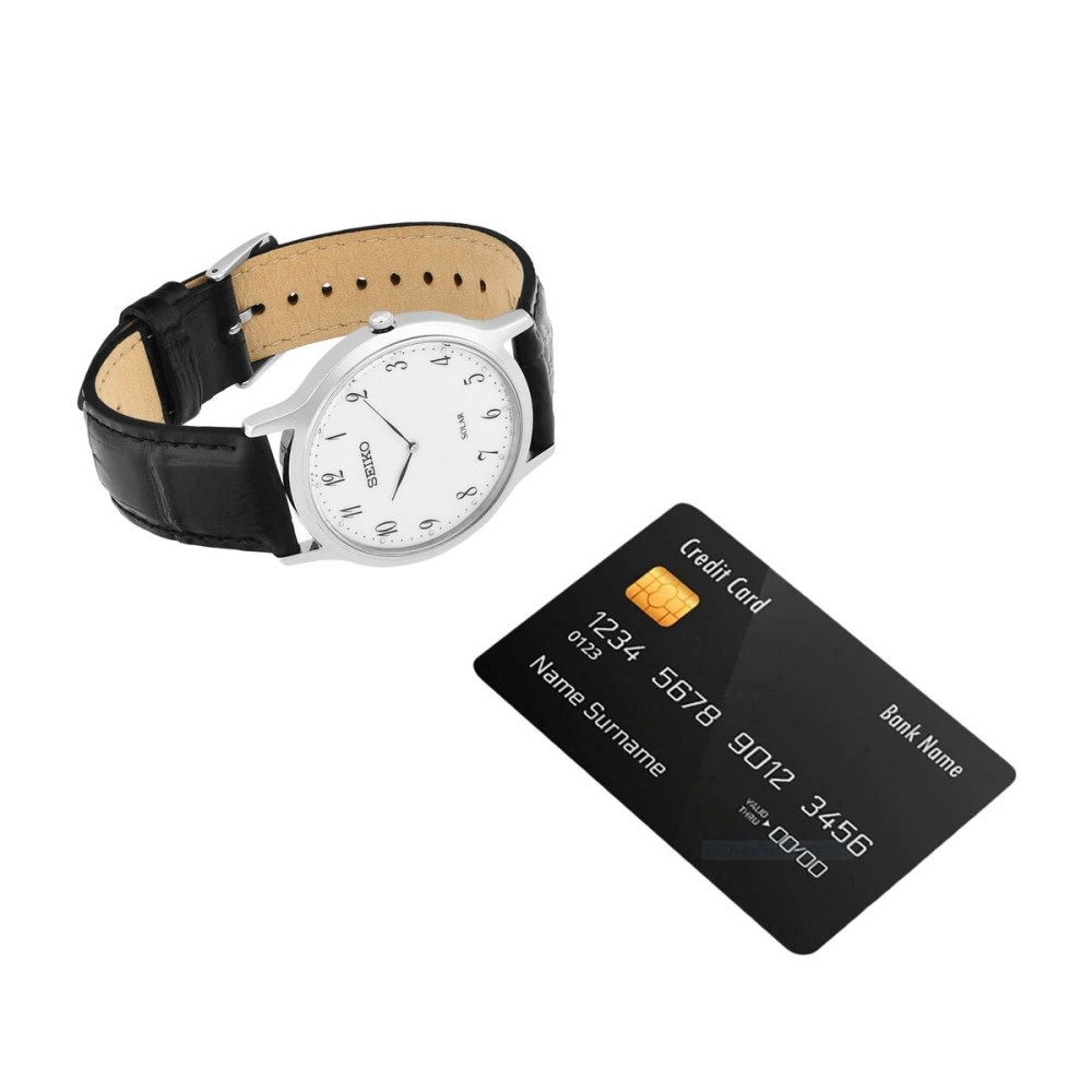 Montre Unisexe Seiko SUP863P1 Blanc Noir