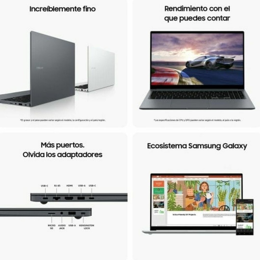 Laptop Samsung NP750XGJ-KG2ES 15" 16 GB RAM 512 GB SSD Spanish Qwerty