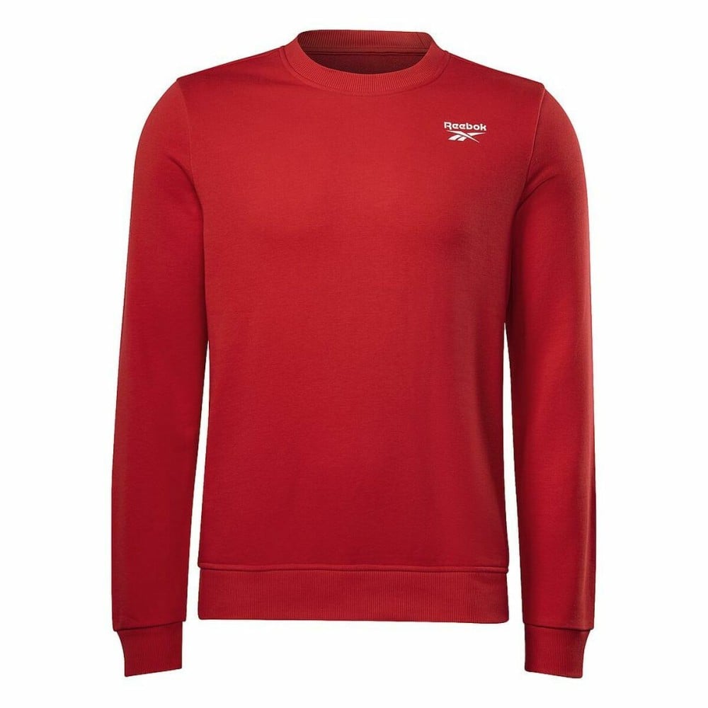 Sweat sans capuche homme Reebok RI FT LEFT CHEST IL4041  Rouge