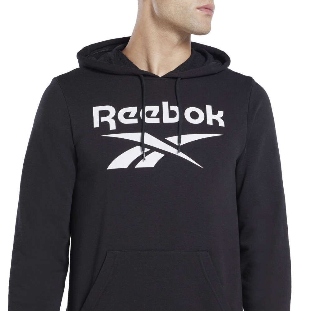 Herren Sweater mit Kapuze Reebok I FT BIG LOGO OTH H54788  Schwarz