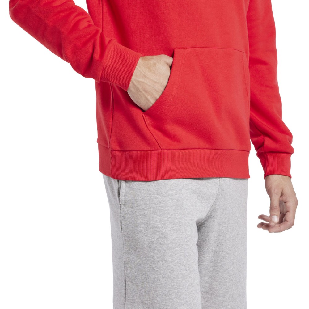 Sweat à capuche homme Reebok RI FT LEFT CHEST OT HA9276  Rouge