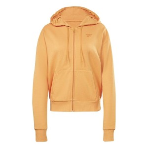 Women’s Zipped Hoodie Reebok  RI SL FRENCH TERRY H54756  Orange