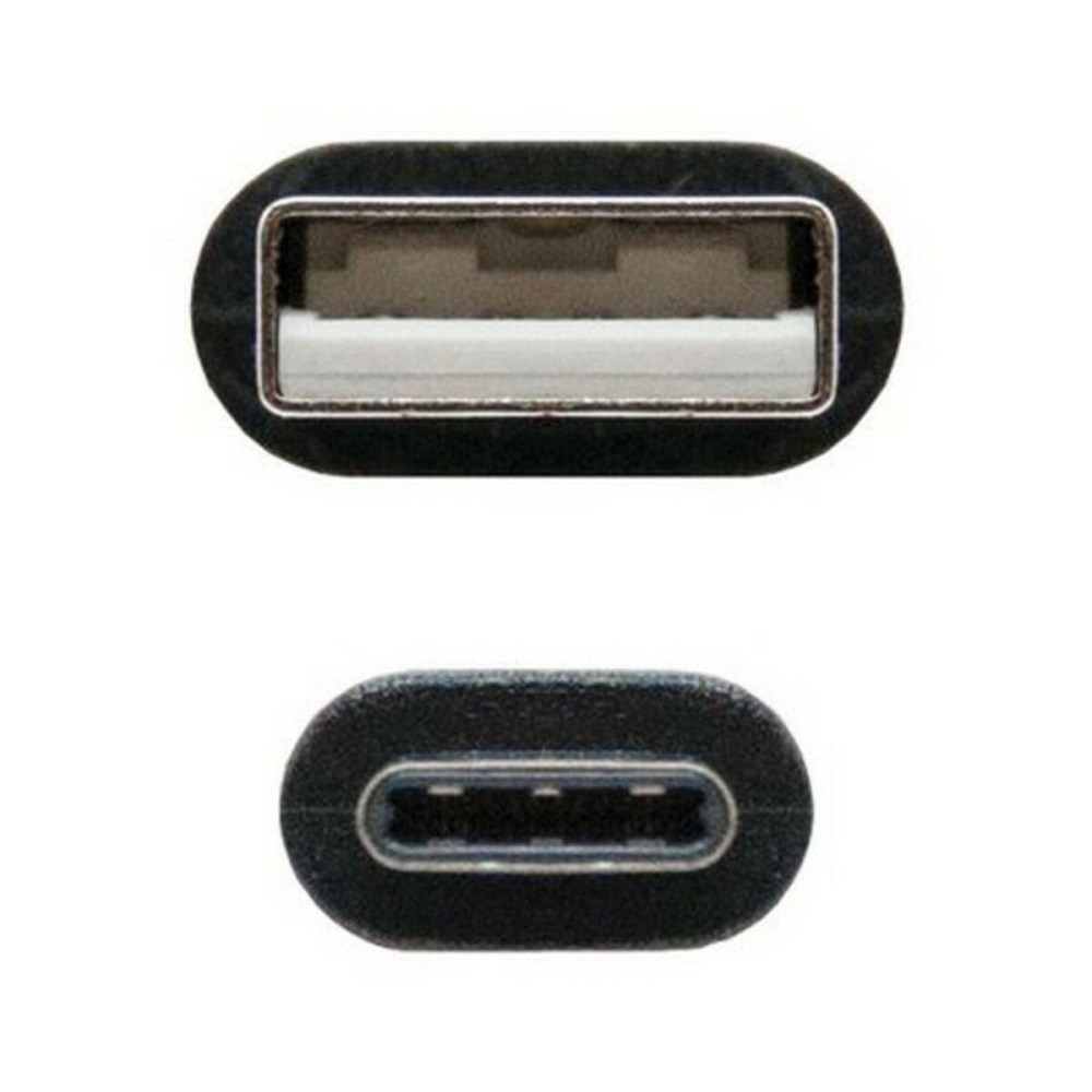 Câble USB A vers USB C NANOCABLE 10.01.210 Noir