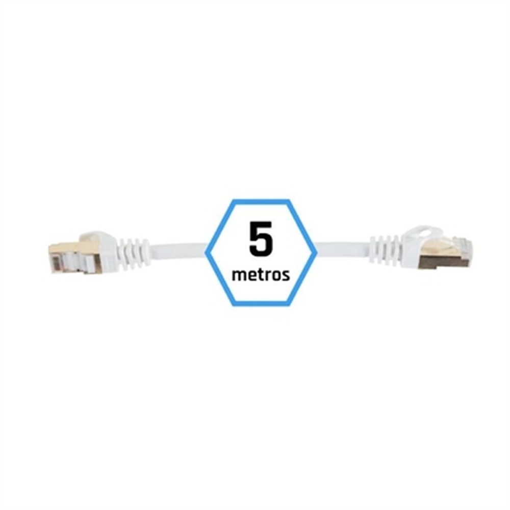 Câble Réseau Rigide FTP 7ème Catégorie iggual IGG318638 Blanc 5 m