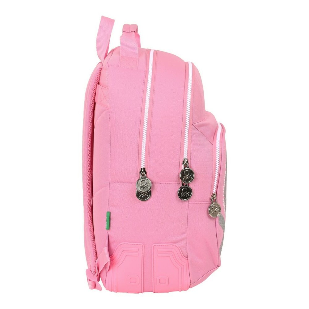 Cartable Benetton Rose (32 x 42 x 15 cm)