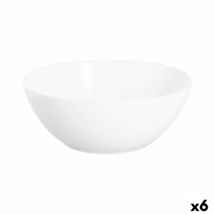 Salatschüssel Luminarc Apy Weiß Glas Ø 21 cm (6 Stück)