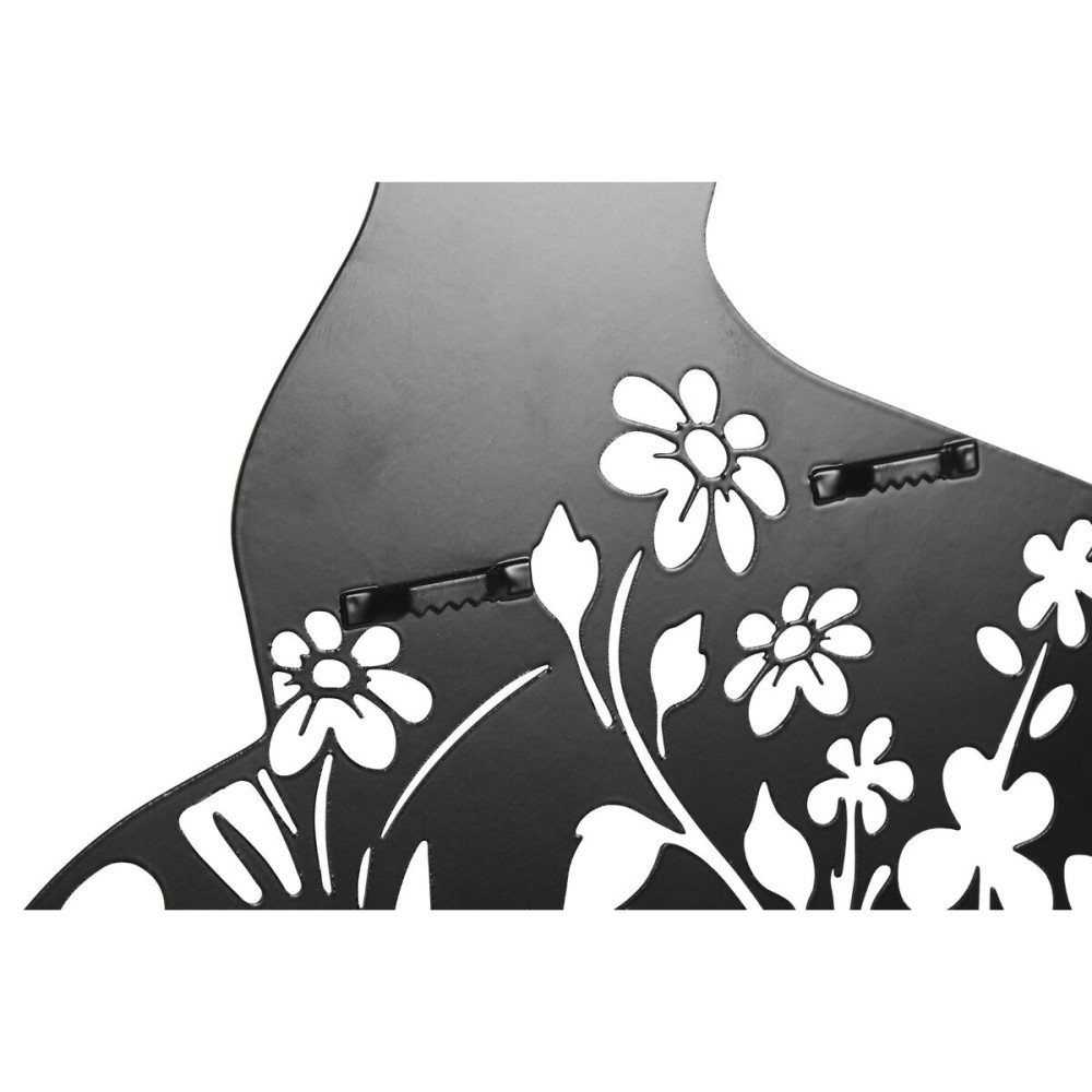 Décoration murale Home ESPRIT Noir Chat 37 x 1,3 x 48 cm (4 Unités)