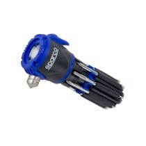 Notfallhammer Sparco SPCT166 30 Lm Schwarz/Blau Mehrzweck