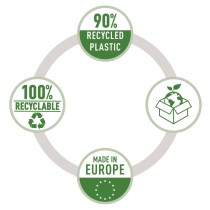 Hüllen Leitz Durchsichtig A3 Recycelter 25 Stück