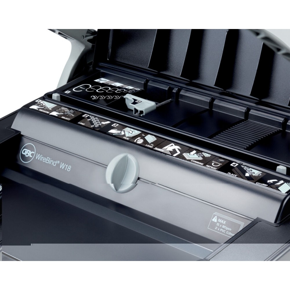 Buchbinder GBC Schwarz/Grau