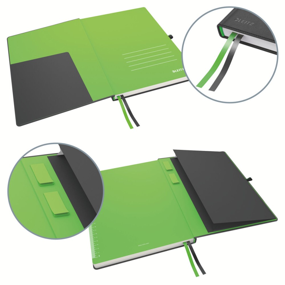 Schein Notizblock Leitz Complete Schwarz A5 80 Blatt