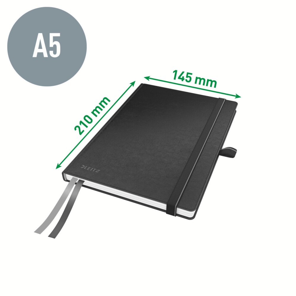 Schein Notizblock Leitz Complete Schwarz A5 80 Blatt