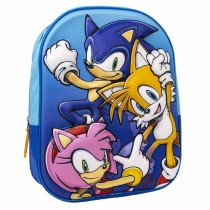 Schulrucksack 3D Sonic 25 x 31 x 9 cm