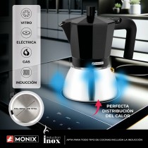 Cafetière Italienne Monix INOX BLACK 9T Noir 470 ml
