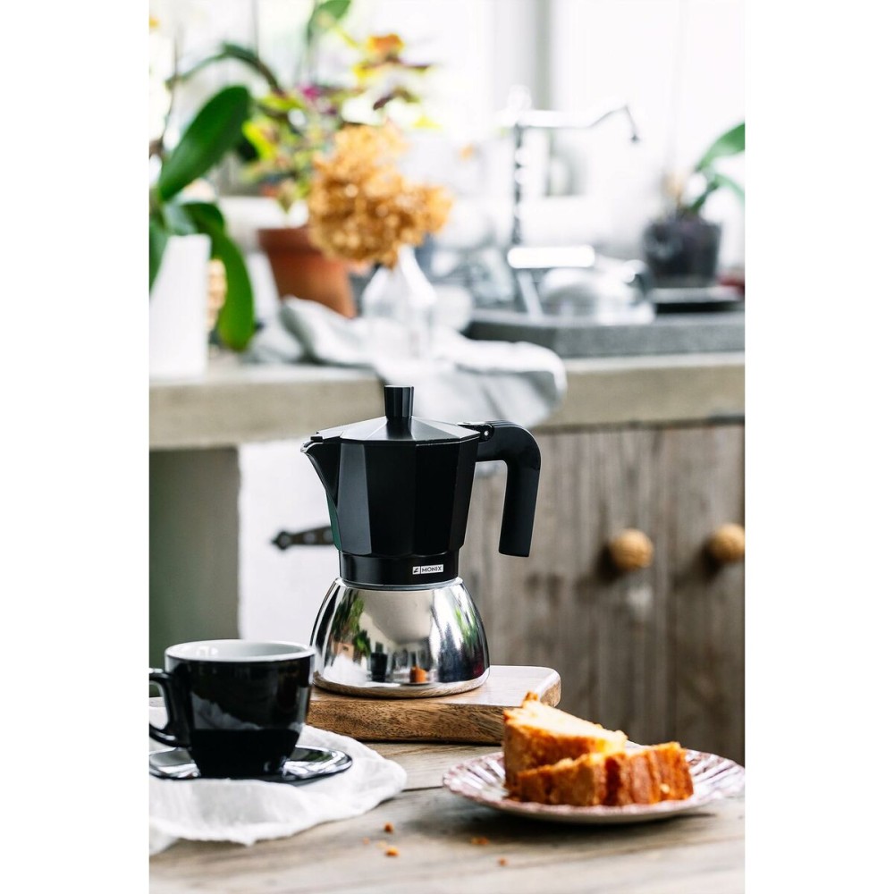 Cafetière Italienne Monix INOX BLACK 9T Noir 470 ml