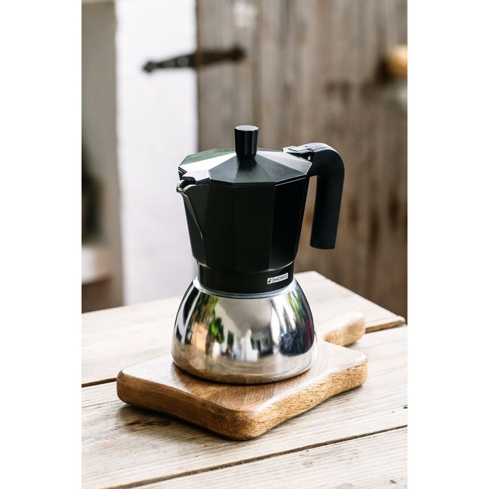 Italienische Kaffeemaschine Monix INOX BLACK 9T Schwarz 470 ml