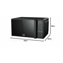Mikrowelle mit Grill BEKO MGC20130BFB 20L Schwarz 1000 W