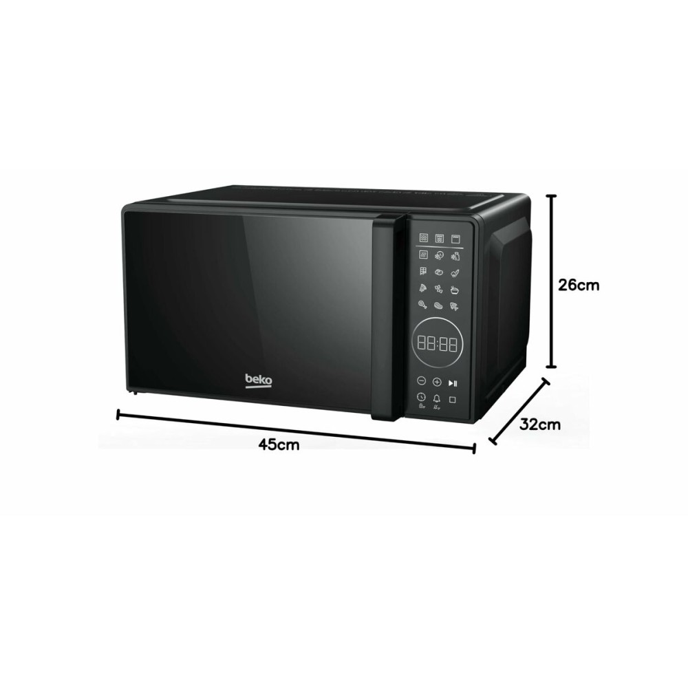 Mikrowelle mit Grill BEKO MGC20130BFB 20L Schwarz 1000 W