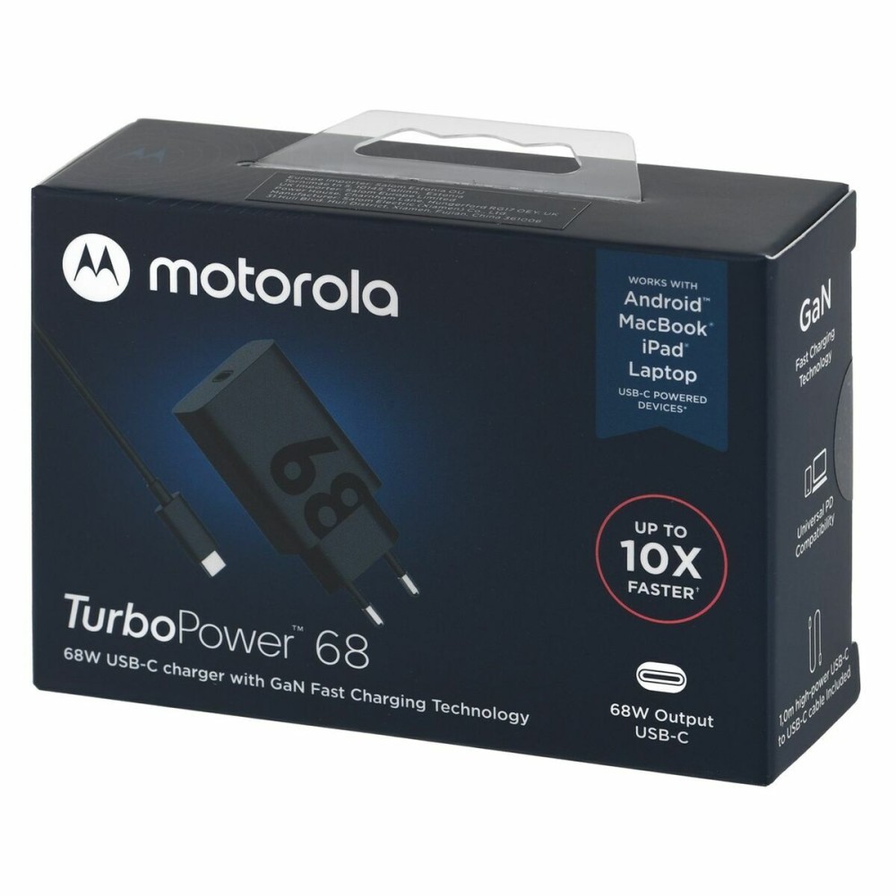 Wandladegerät Motorola Schwarz Bunt 68 W