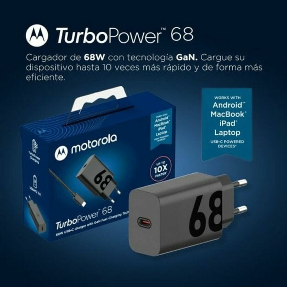 Wandladegerät Motorola Schwarz Bunt 68 W