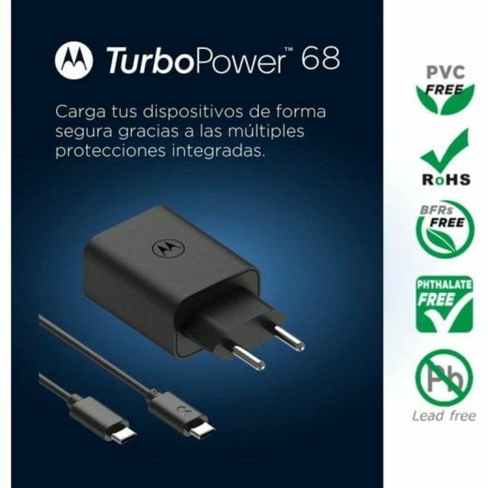 Wall Charger Motorola Black Multicolour 68 W