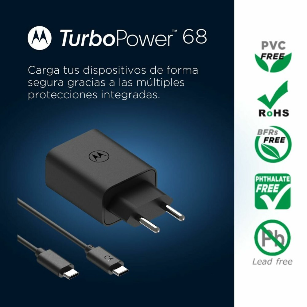 Chargeur mural Motorola Noir Multicouleur 68 W