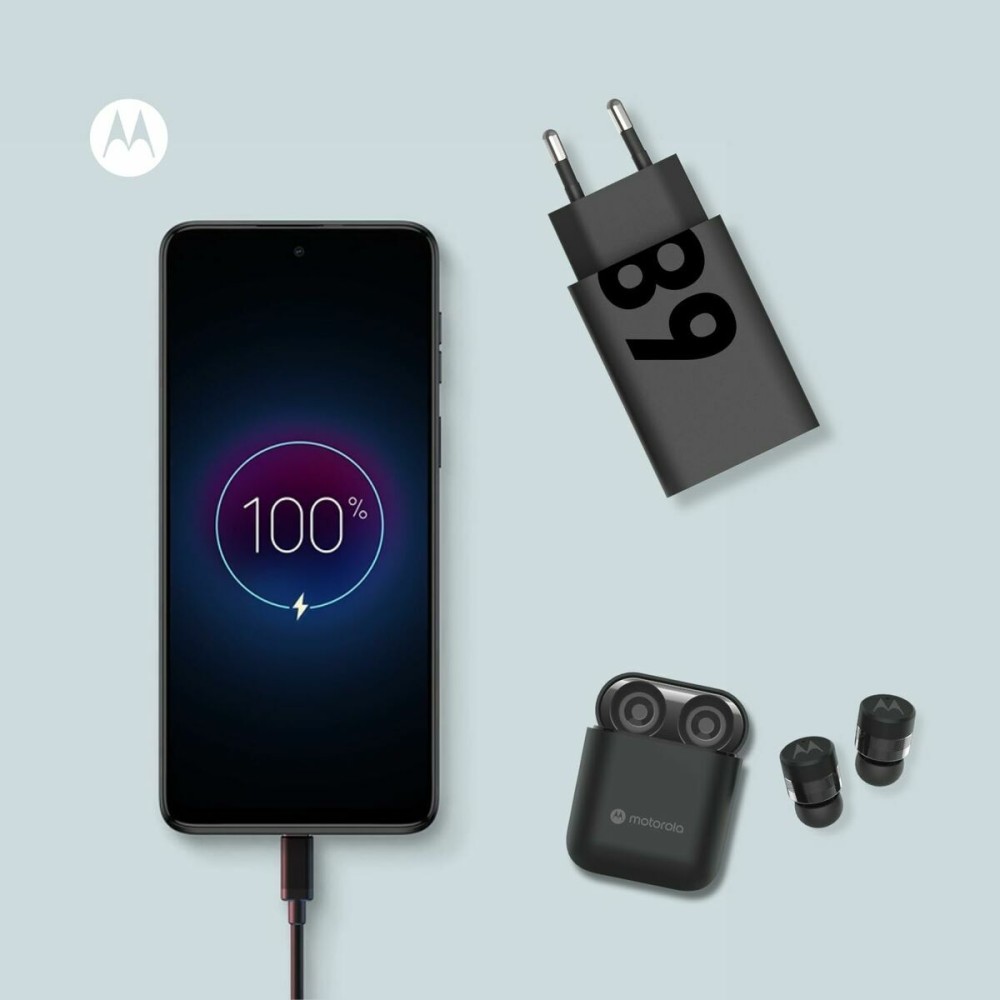 Wandladegerät Motorola Schwarz Bunt 68 W