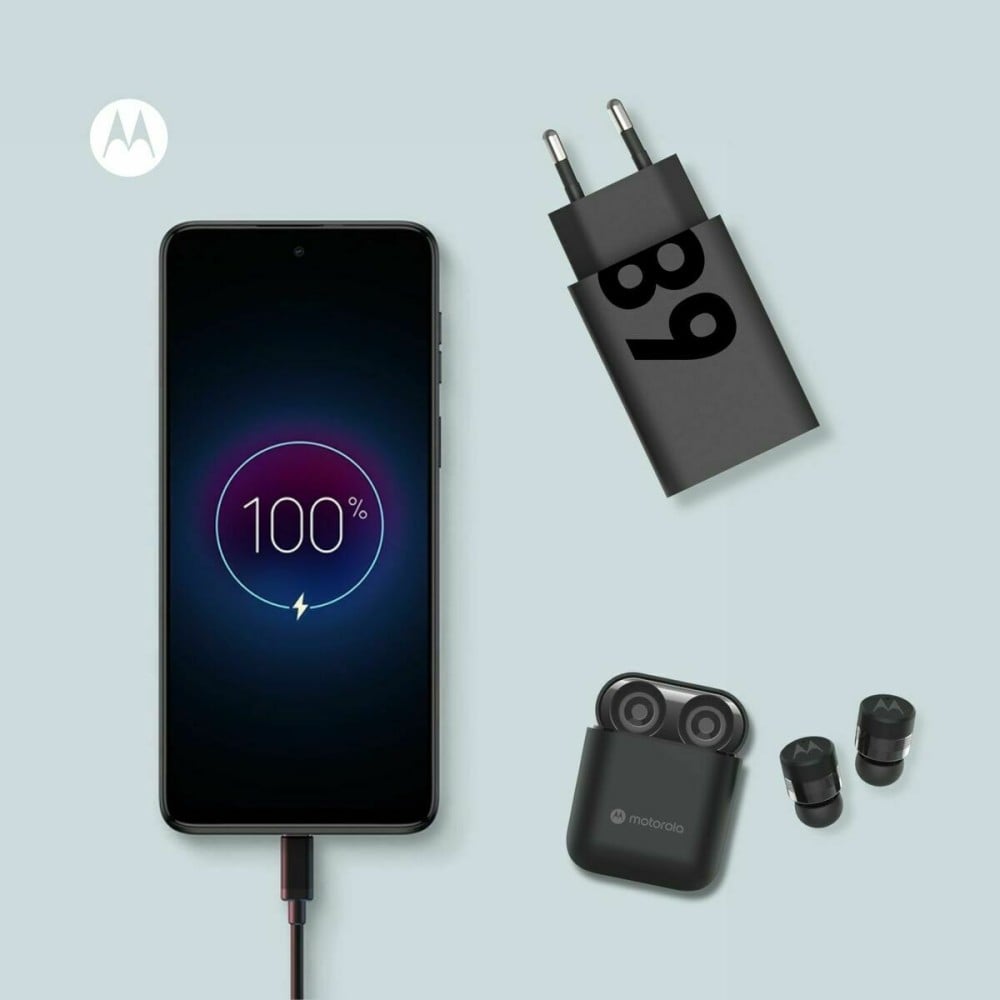 Wandladegerät Motorola Schwarz Bunt 68 W