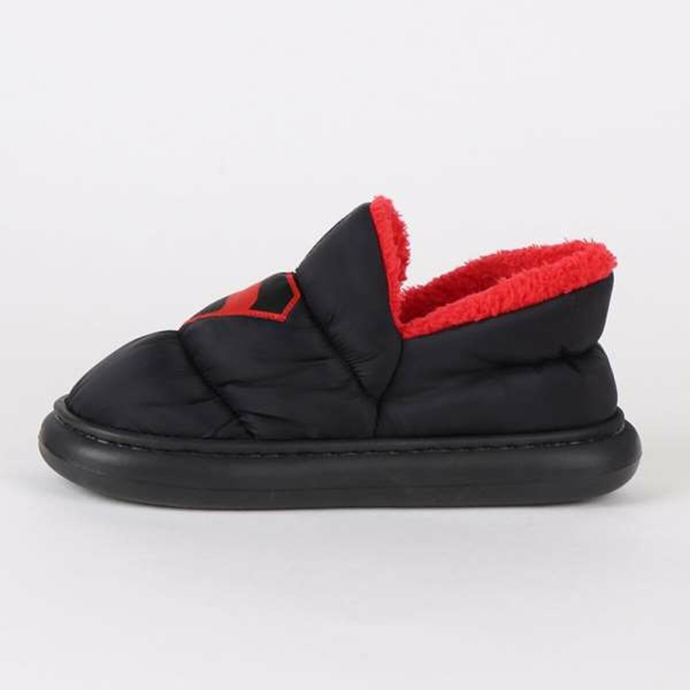 House Slippers Superman Black