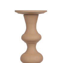 Candleholder 13 x 13 x 39,5 cm Beige Aluminium