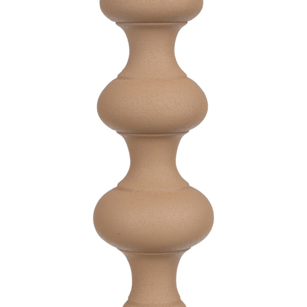 Candleholder 13 x 13 x 39,5 cm Beige Aluminium