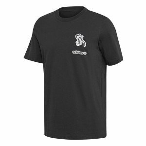 Herren Kurzarm-T-Shirt Adidas Goofy Schwarz