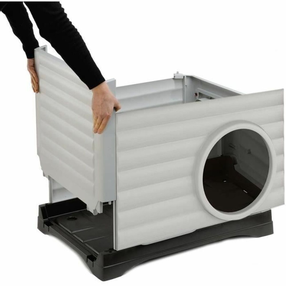 Tierbett Ferplast PETVILLA 50 Harz Thermoplastischer Kunststoff 38,5 x 43 x 38,5 cm Weiß Grau